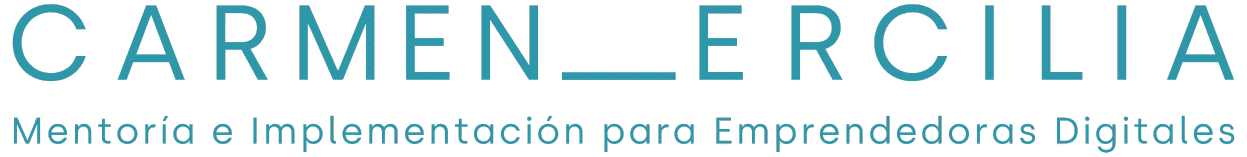 Logo Carmen Ercilia Mentoría e Implementación para Emprendedoras Digitales